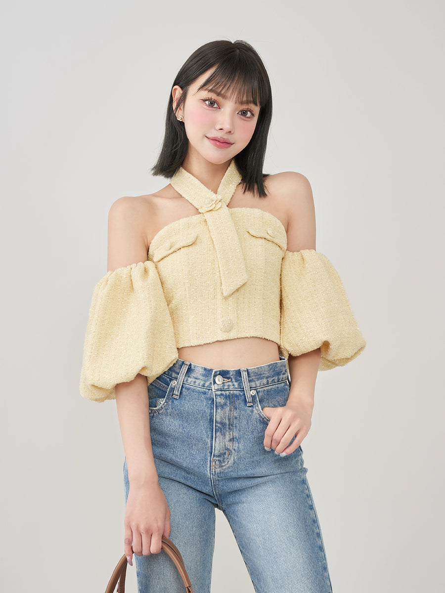 モデル:163cm(着用サイズ:FREE 着用カラー:YEL)