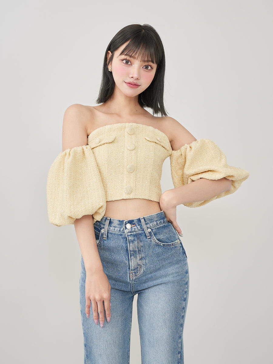 モデル:163cm(着用サイズ:FREE 着用カラー:YEL)