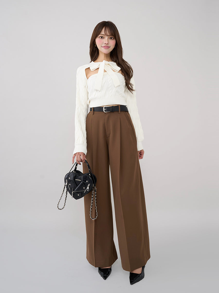 モデル:163cm(着用サイズ:FREE 着用カラー:WHT)