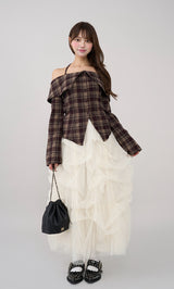 モデル:163cm(着用サイズ:FREE 着用カラー:BRN)