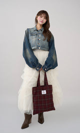 モデル:163cm(着用サイズ:FREE 着用カラー:BLU)