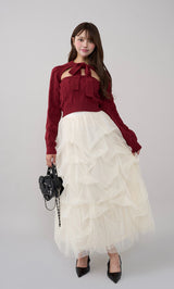 モデル:163cm(着用サイズ:FREE 着用カラー:BRD)