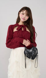 モデル:163cm(着用サイズ:FREE 着用カラー:BRD)