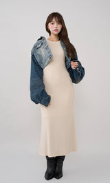 モデル:163cm(着用サイズ:FREE 着用カラー:BLU)