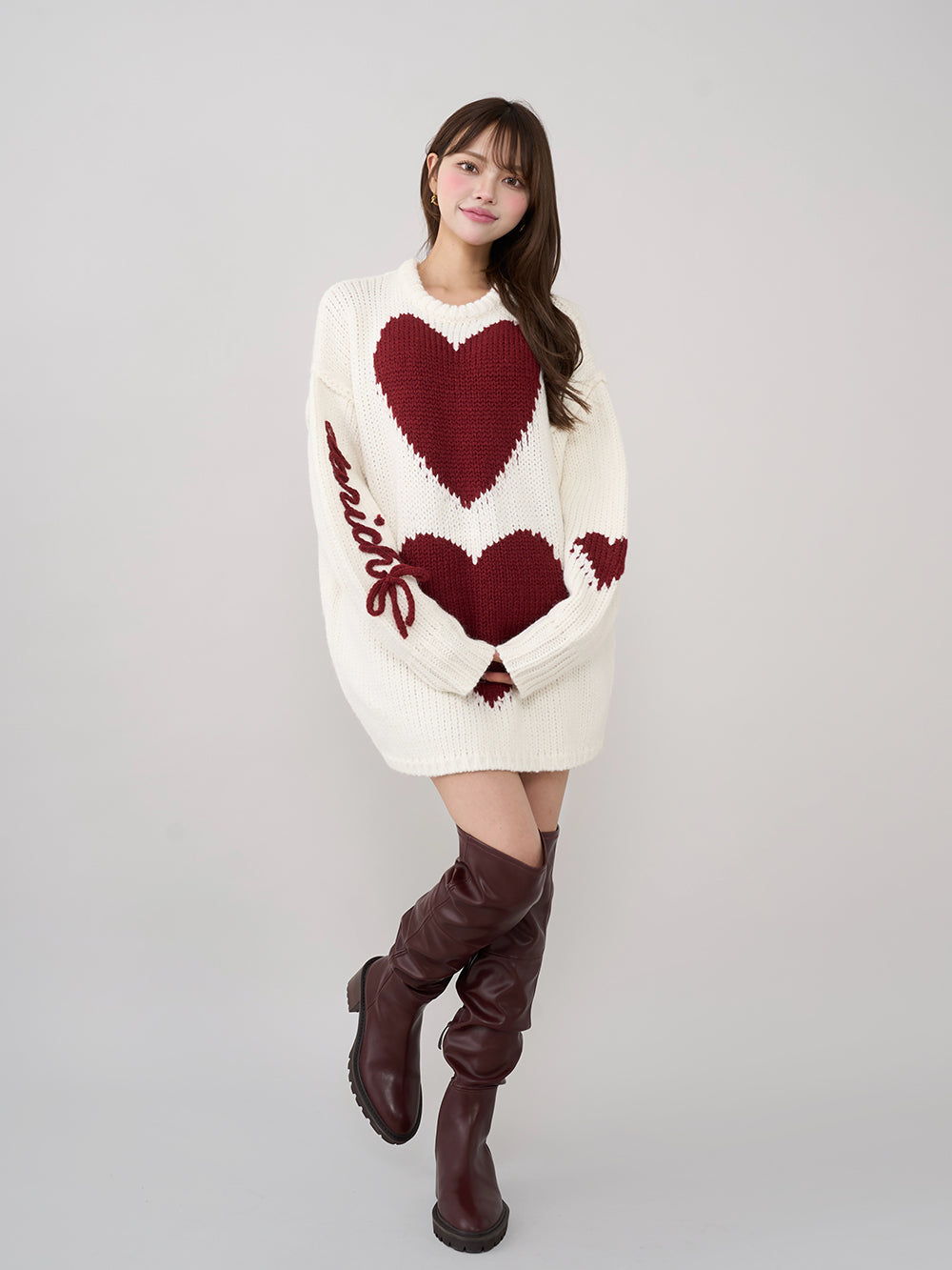 モデル:163cm(着用サイズ:FREE 着用カラー:IVO)