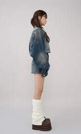 モデル:163cm(着用サイズ:FREE 着用カラー:BLU)