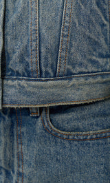 モデル:163cm(着用サイズ:FREE 着用カラー:BLU)