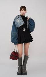 モデル:163cm(着用サイズ:FREE 着用カラー:BLU)