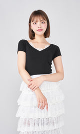 モデル:163cm(着用サイズ:FREE 着用カラー:BLK)