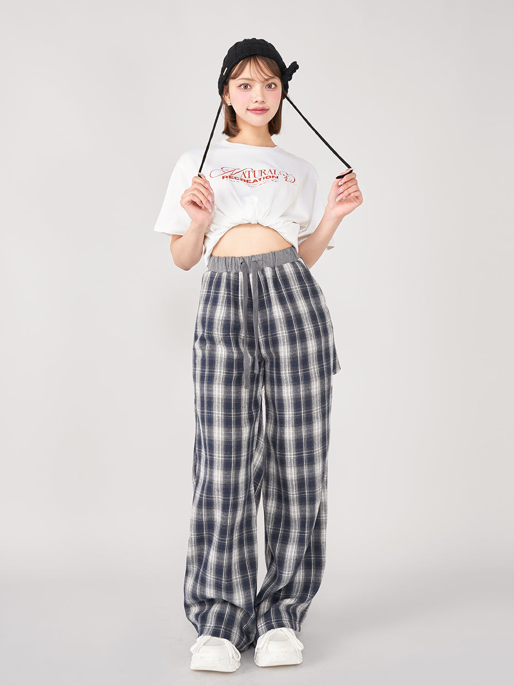 モデル:163cm(着用サイズ:L 着用カラー:WHT)