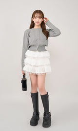 モデル:160cm(着用サイズ:FREE 着用カラー:GRY)