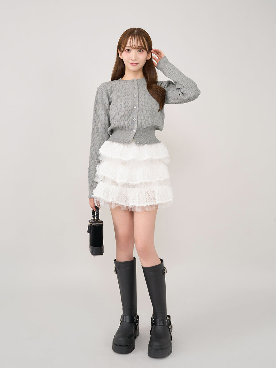 モデル:160cm(着用サイズ:FREE 着用カラー:WHT)