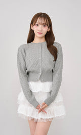 モデル:160cm(着用サイズ:FREE 着用カラー:GRY)