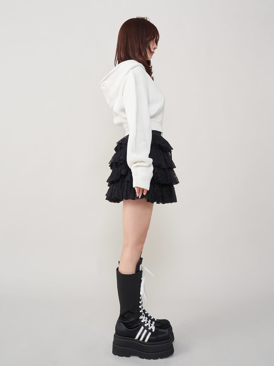 モデル:158cm(着用サイズ:FREE 着用カラー:WHT)