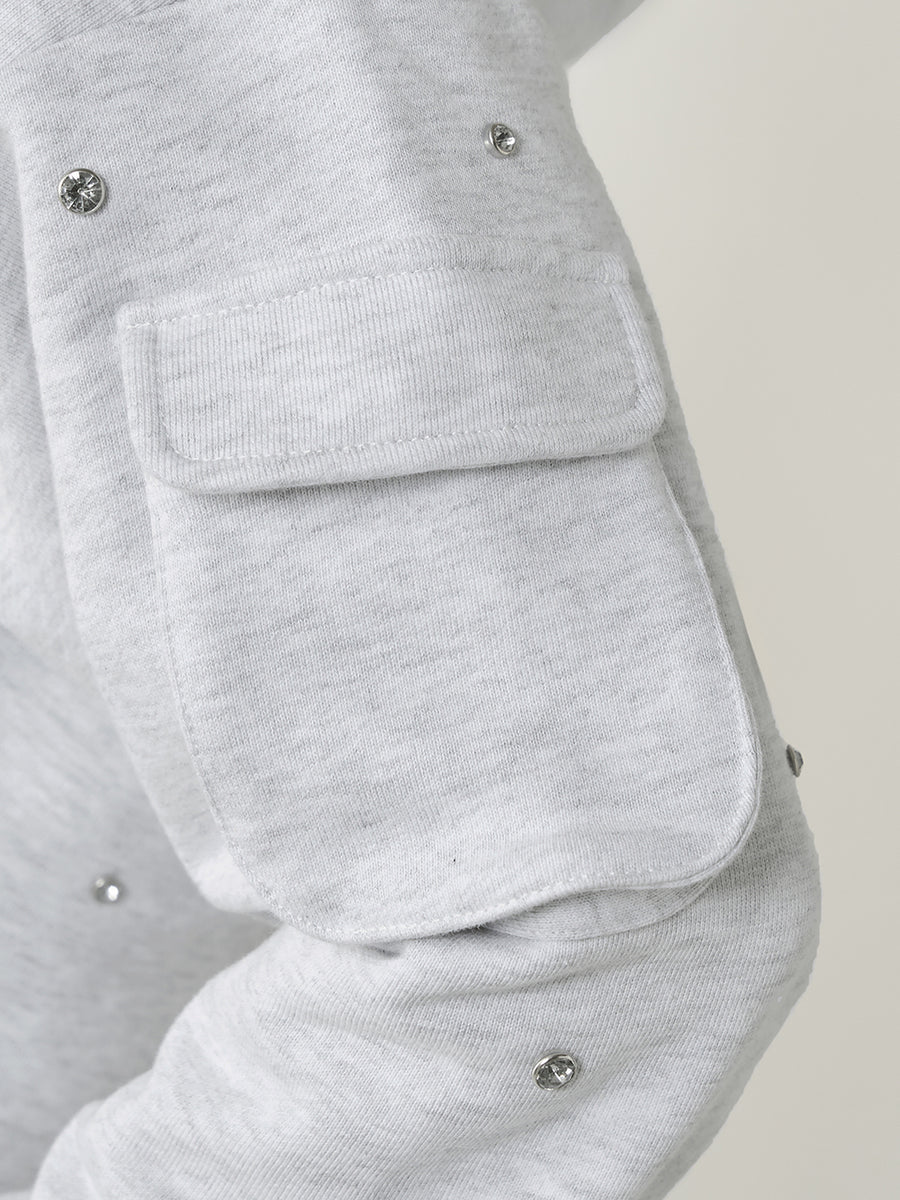 モデル:158cm(着用サイズ:FREE 着用カラー:GRY)