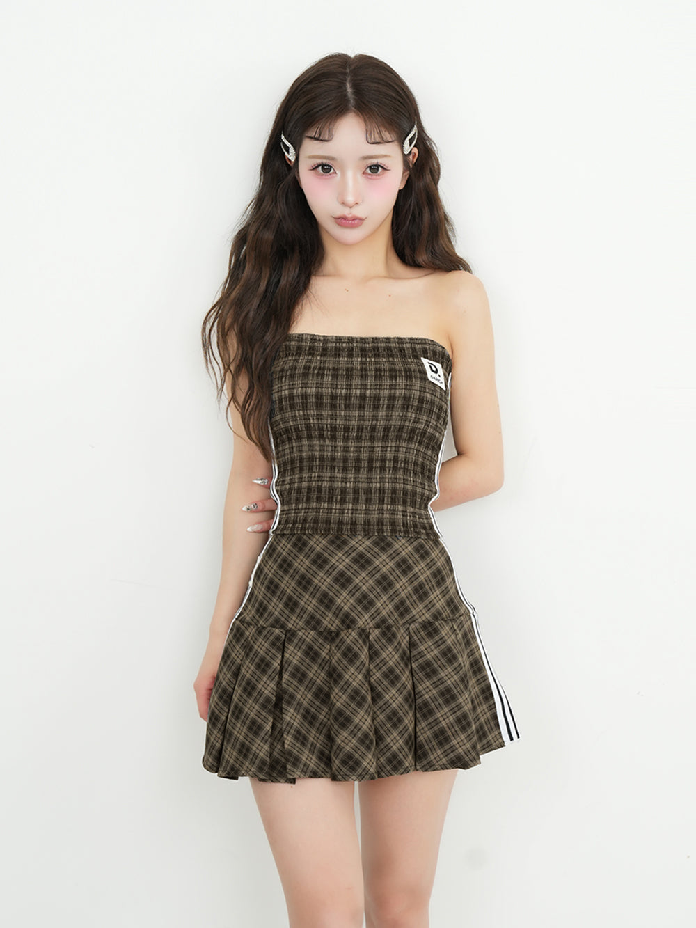 モデル:158cm(着用サイズ:S 着用カラー:BLK)