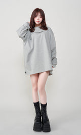 モデル:158cm(着用サイズ:FREE 着用カラー:L-GRY)