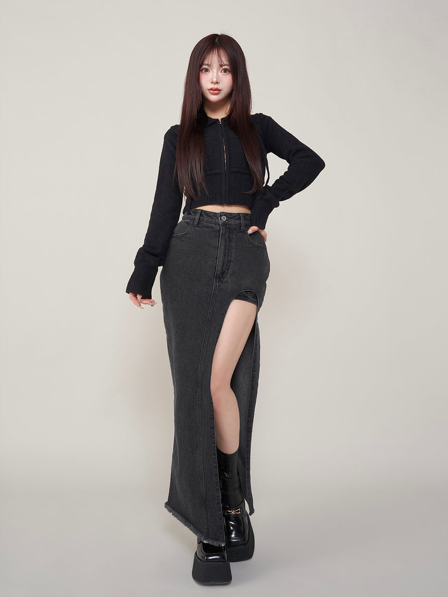 モデル:158cm(着用サイズ:S 着用カラー:BLK)