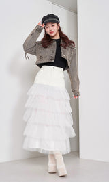 モデル:158cm(着用サイズ:S 着用カラー:WHT)