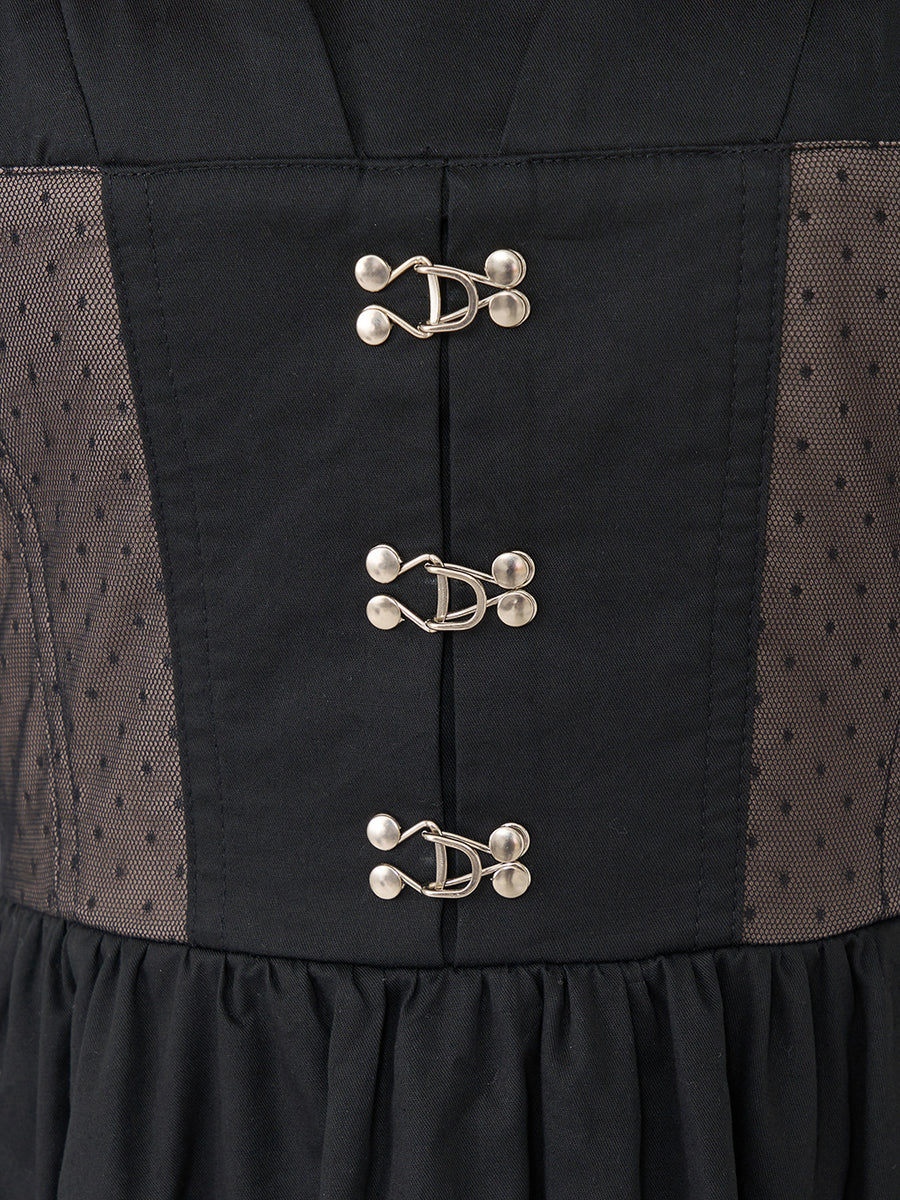 モデル:158cm(着用サイズ:FREE 着用カラー:BLK)