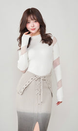 モデル:158cm(着用サイズ:FREE 着用カラー:WHT)