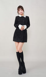 モデル:158cm(着用サイズ:FREE 着用カラー:BLK)