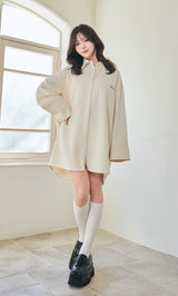 モデル:158cm(着用サイズ:FREE 着用カラー:IVO)