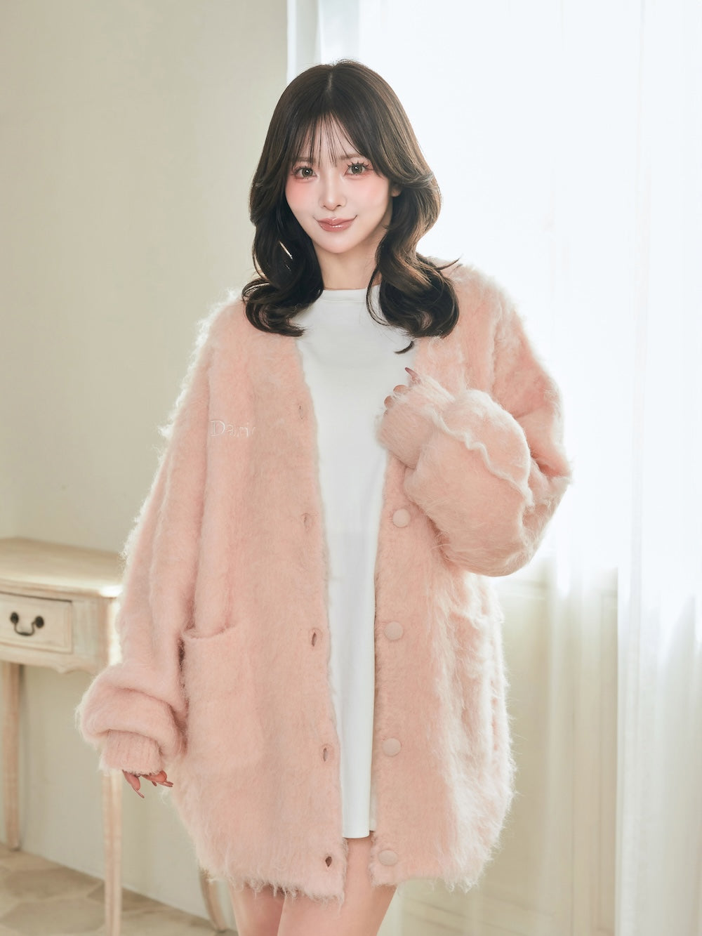 モデル:158cm(着用サイズ:FREE 着用カラー:PNK)