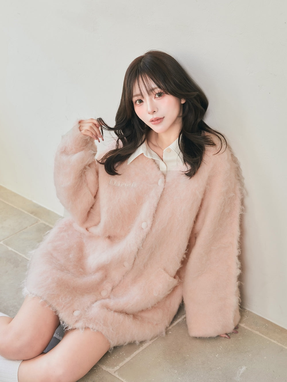 モデル:158cm(着用サイズ:FREE 着用カラー:PNK)
