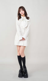 モデル:158cm(着用サイズ:FREE 着用カラー:WHT)