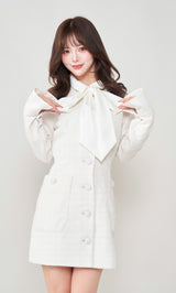 モデル:158cm(着用サイズ:FREE 着用カラー:WHT)
