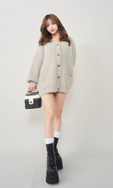 モデル:158cm(着用サイズ:FREE 着用カラー:GRY)