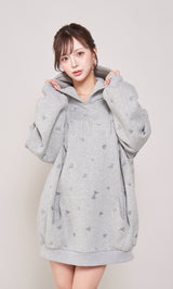 モデル:158cm(着用サイズ:FREE 着用カラー:GRY)