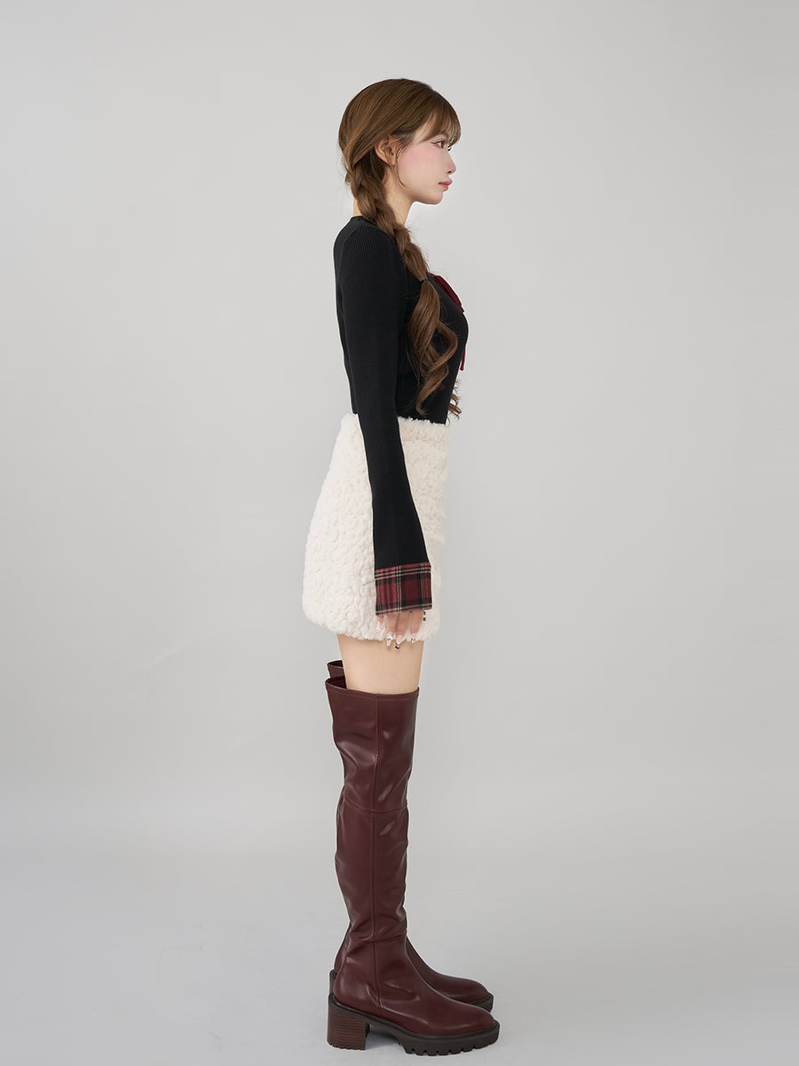 モデル:158cm(着用サイズ:FREE 着用カラー:BLK)