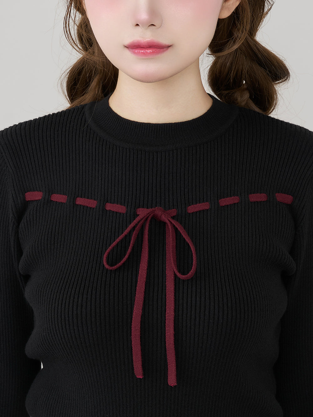 モデル:158cm(着用サイズ:FREE 着用カラー:BLK)