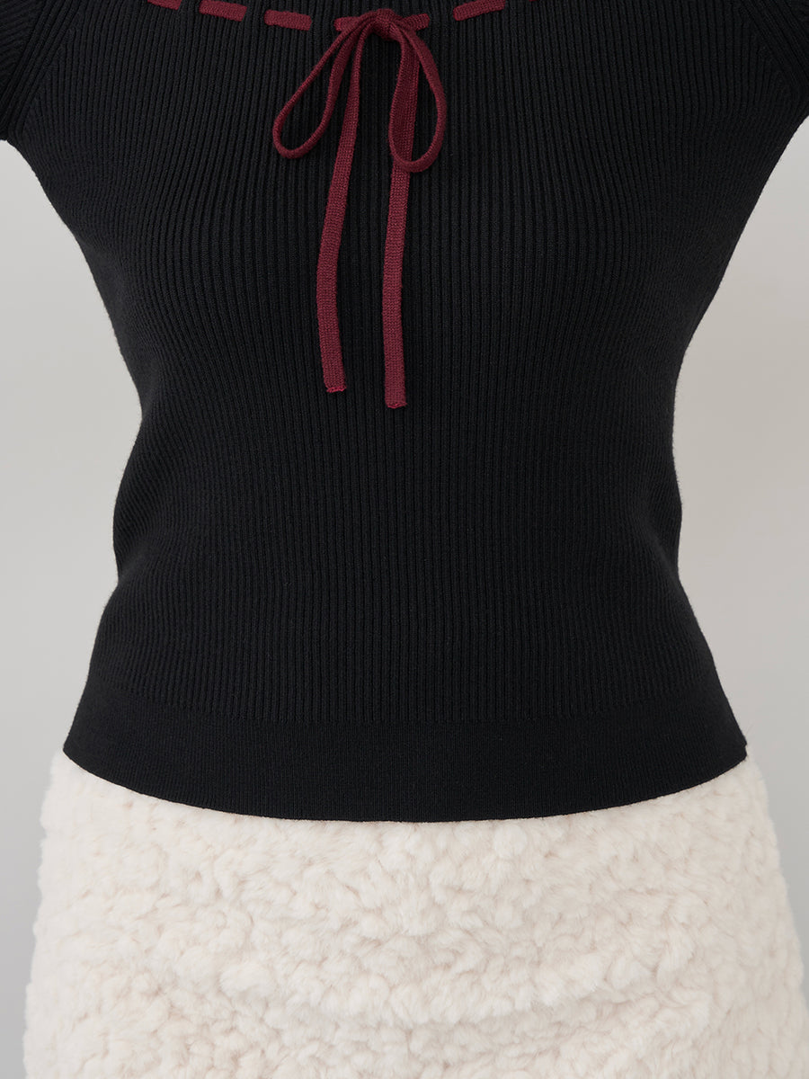 モデル:158cm(着用サイズ:FREE 着用カラー:BLK)