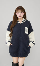 モデル:158cm(着用サイズ:FREE 着用カラー:NVY)