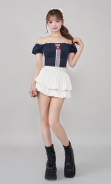 モデル:158cm(着用サイズ:FREE 着用カラー:NVY)