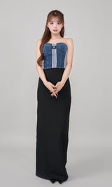 モデル:158cm(着用サイズ:FREE 着用カラー:BLU)