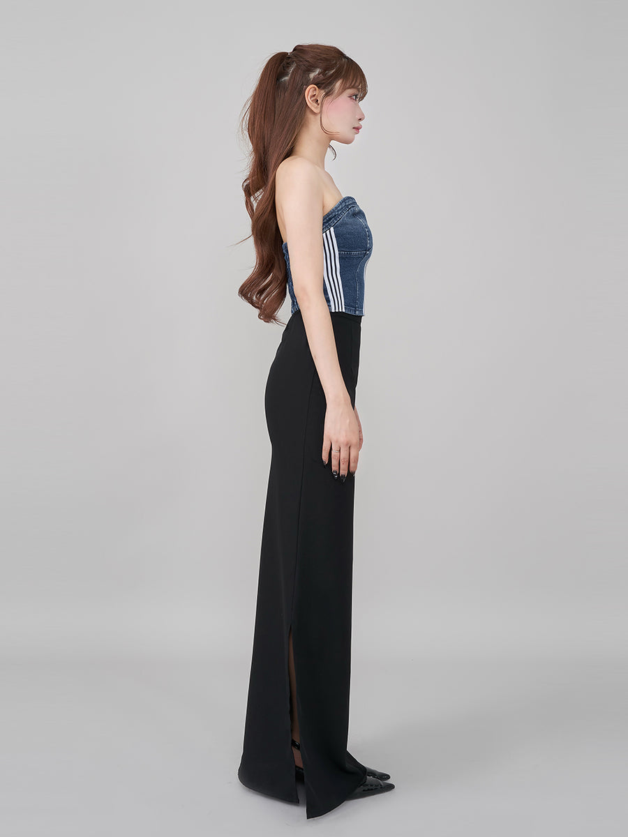 モデル:158cm(着用サイズ:FREE 着用カラー:BLU)