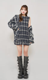 モデル:158cm(着用サイズ:FREE 着用カラー:NVY)