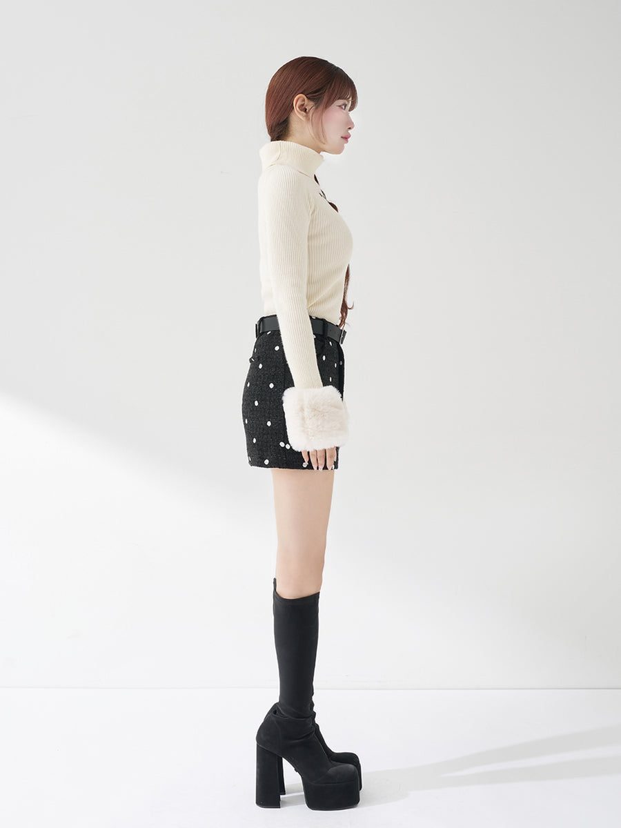 モデル:158cm(着用サイズ:S 着用カラー:BLK)