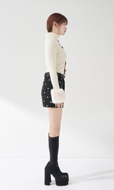 モデル:158cm(着用サイズ:S 着用カラー:BLK)