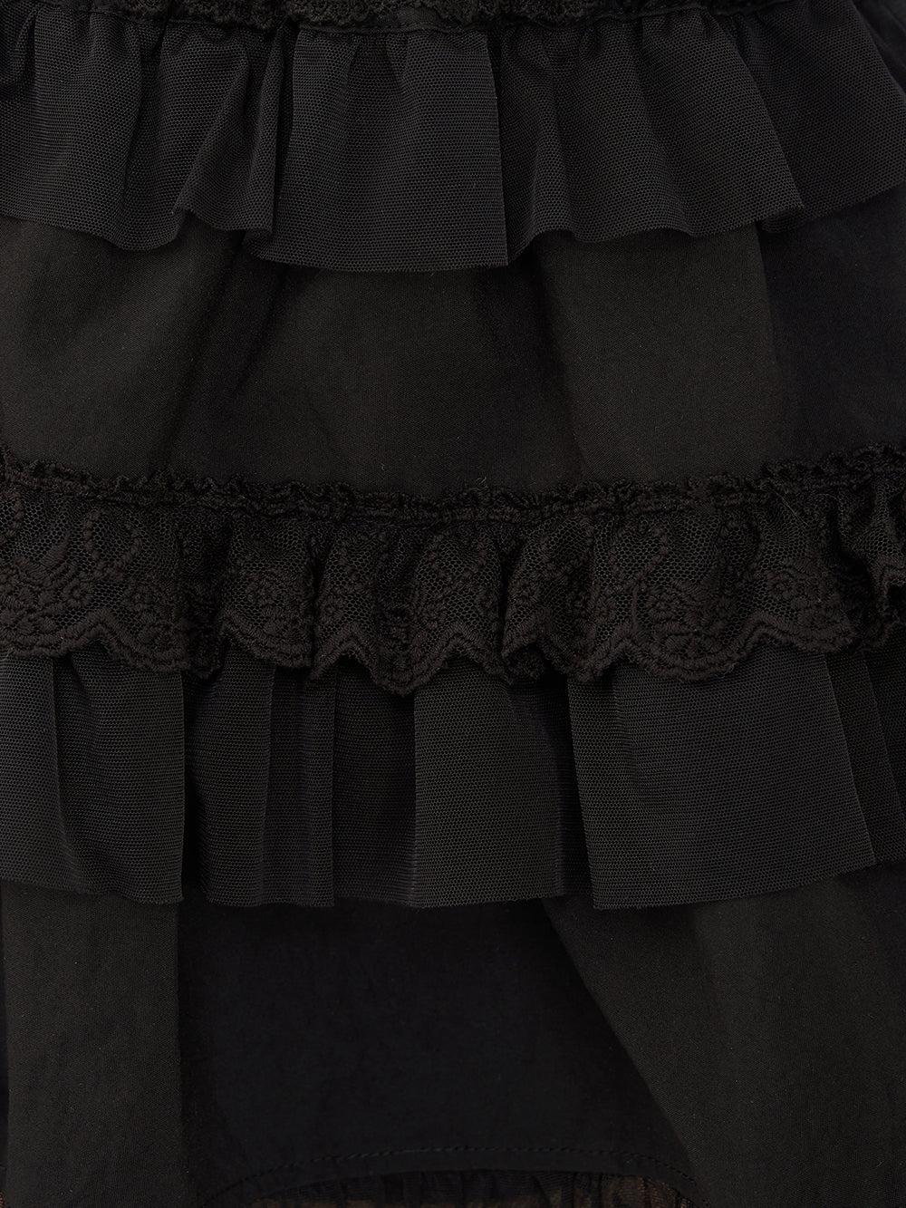 モデル:158cm(着用サイズ:FREE 着用カラー:BLK)