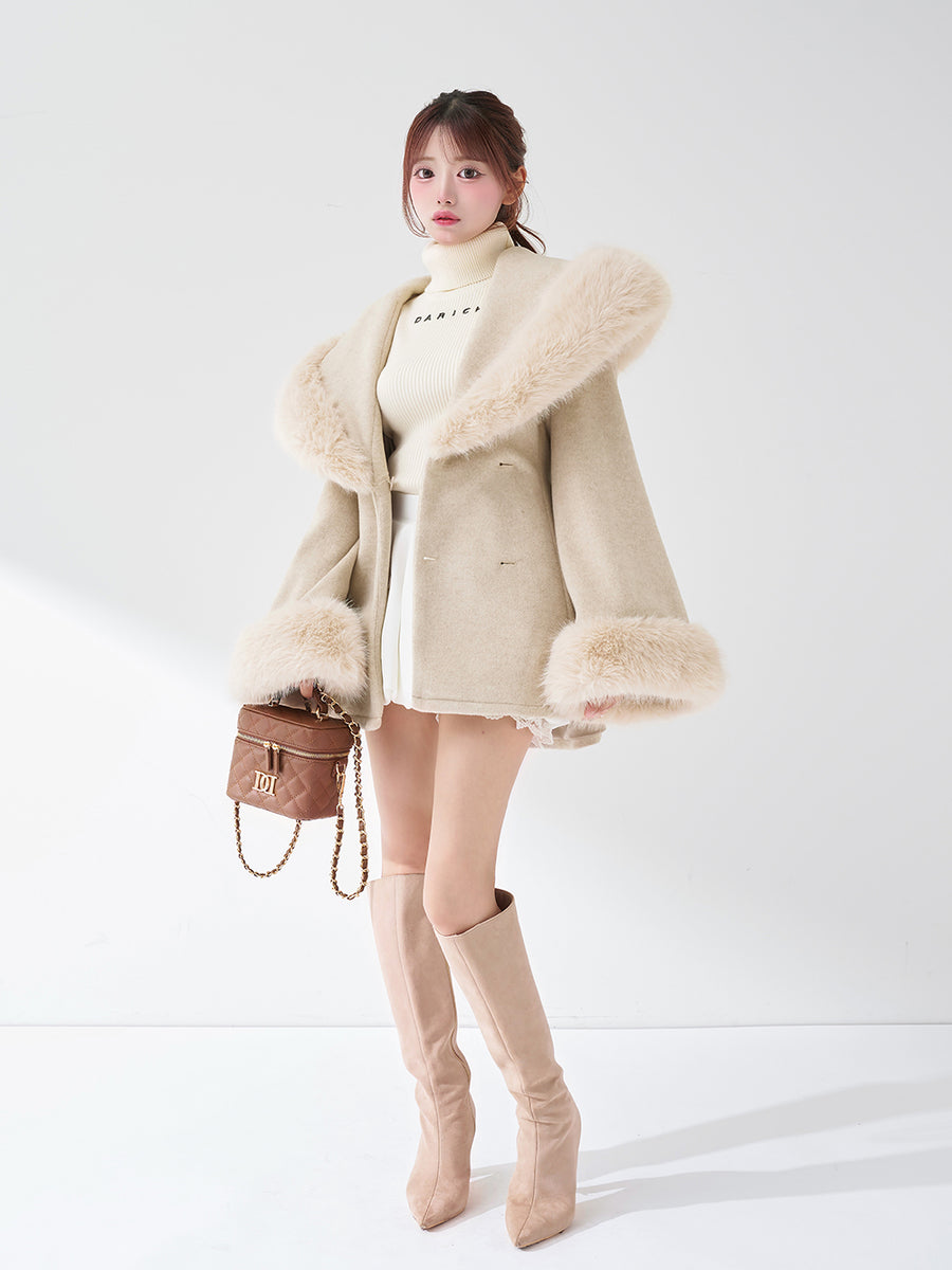 モデル:158cm(着用サイズ:FREE 着用カラー:BEG)
