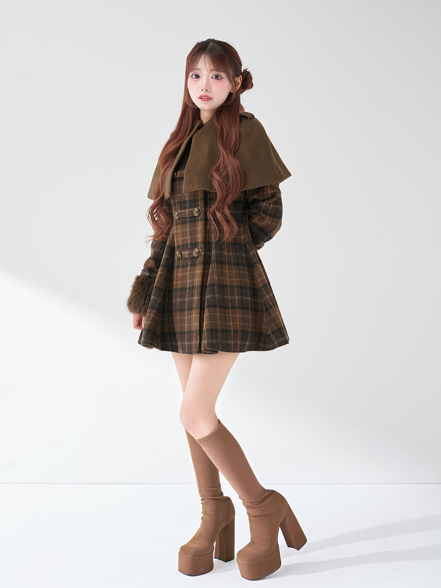 モデル:158cm(着用サイズ:FREE 着用カラー:BRN)