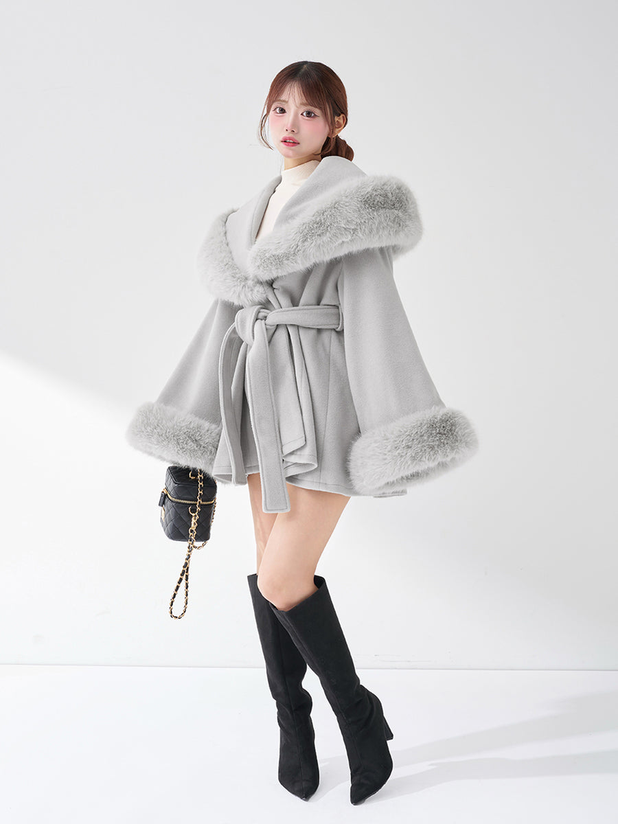 モデル:158cm(着用サイズ:FREE 着用カラー:GRY)