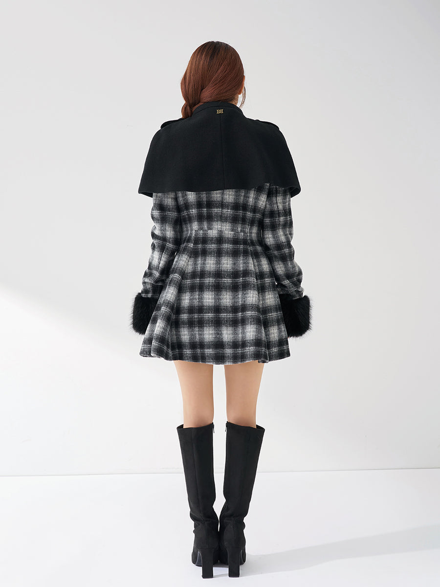 モデル:158cm(着用サイズ:FREE 着用カラー:BLK)