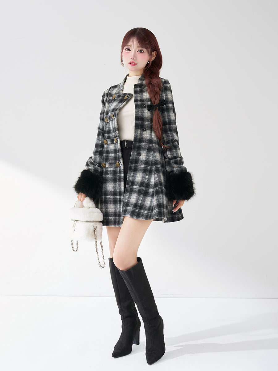 モデル:158cm(着用サイズ:FREE 着用カラー:BLK)
