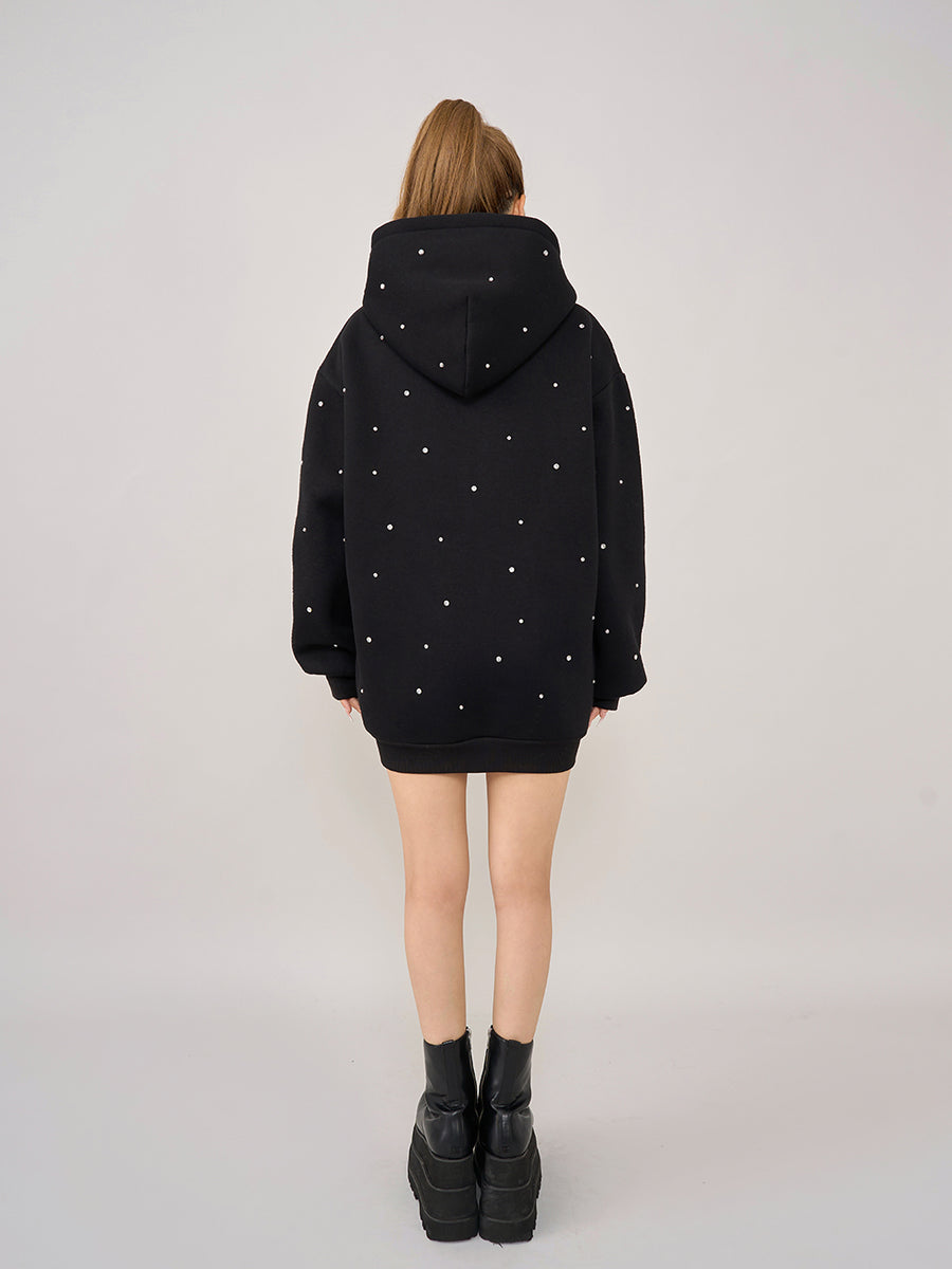 モデル:158cm(着用サイズ:FREE 着用カラー:BLK)